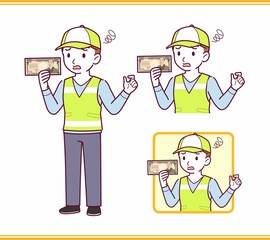 Volunteer young staff