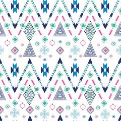 Tribal Navajo seamless pattern. Aztec geometric print. Ethnic hipster backdrop