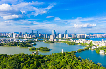 West Lake scenic spot, Huizhou City, Guangdong Province, China