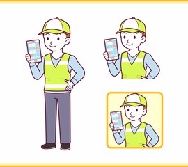 Volunteer young staff