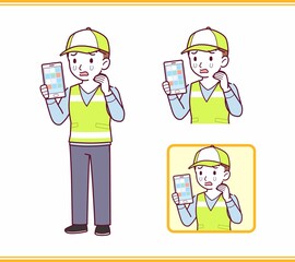 Volunteer young staff