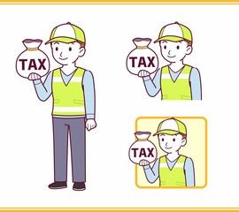 Volunteer young staff