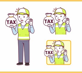 Volunteer young staff