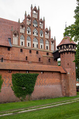 Fototapeta na wymiar Malbork Castle, formerly Marienburg Castle, the seat of the Grand Master of the Teutonic Knights, Malbork, Poland