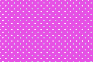 Polka dots patterns on a Rose background
