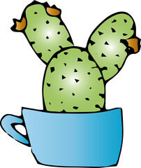 Cactus in a pot