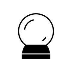 Silhouette icon magic ball