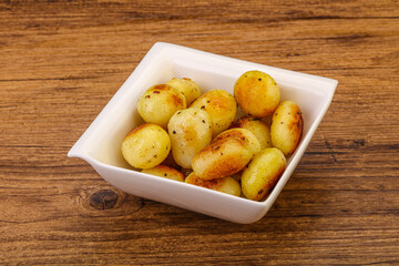 Roasted baby potato in the bowl