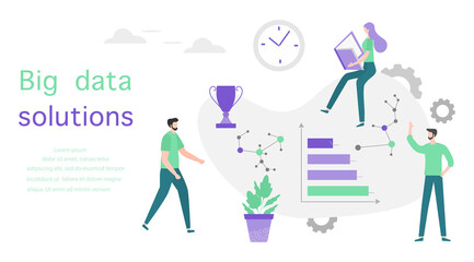 Big data solution financial increase growth People