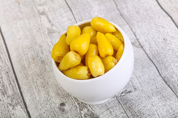 Pickled Yellow spicy mini pepper