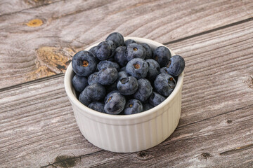 Ripe sweet tasty blueberries heap
