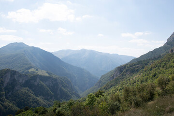 Fototapeta premium view of the mountains