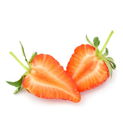 Two Isolated Strawberries