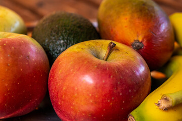 Fototapeta na wymiar fresh fruit close-up