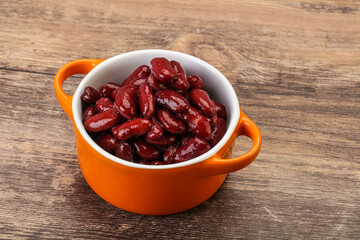 Canned red Kidney in the bowl