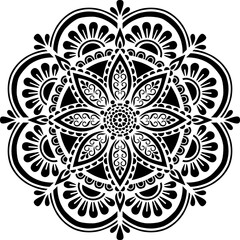Mandala Pattern Stencil doodles sketch