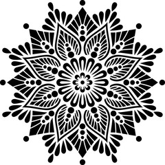 Mandala Pattern Stencil doodles sketch - 410875143