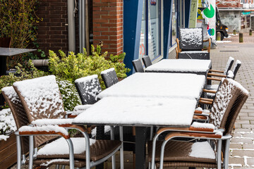 Wintereinbruch in Kiel Innenstadt, Schrevenpark und Hiroshimapark