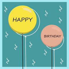 Illustration Happy birthday card