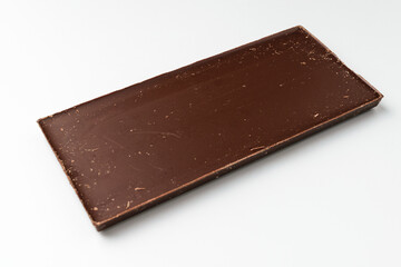 Chocolate bar on white background