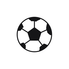 Fototapeta premium Vector Flat Illustration of Soccer Ball or football ball. Good for soccer or football poster, banner