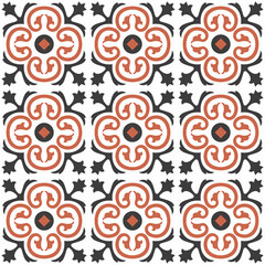 Moroccan decorative pattern for the background, tile,textiles, socks. It is assembled from modular parts. Vector. Seamless.