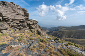 mountainous landscape in Sierra Nevada
