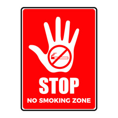 Fototapeta premium Dangers of smoking. Stop smoking sign. Eps10 vector illustration