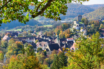 Herbstliche Idylle in Pappenheim im mittelfränkischen Altmühltal