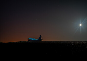 Man in the boat.