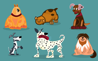 Different Dogs illustration Design