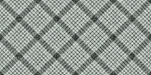 traditional arabic black white keffiyeh scarf diagonal ornament, ragged old fabric checkered tartan repeatable texture - 410884510