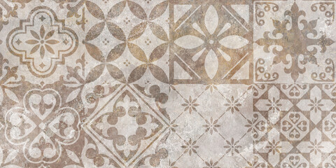 Cement and Concrete Stone mosaic tile. Cement background. cement marble texture background. - obrazy, fototapety, plakaty