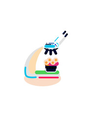 A Scientific Microscope illustration and vector