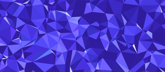 Abstract Blue Triangle Background. Colorful gradient mosaic backdrop. Geometric background for design. Hipster triangular background. Seamless Polygonal Brilliant Pattern. EPS10 Vector