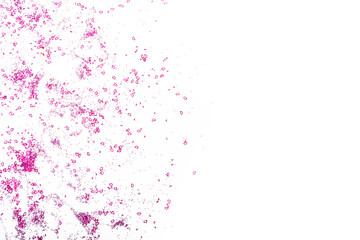 Greeting card with hearts sprinkles confetti