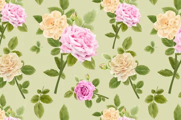 Kissenbezug Blooming Floral seamless pattern © lukasdedi