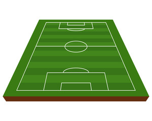 Perspective Soccer field, vector illustration  © emilio100