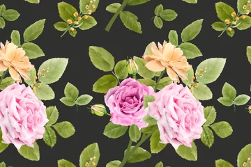 Foto op Plexiglas Blooming Floral seamless pattern © lukasdedi