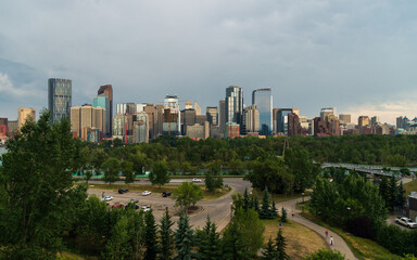 Fototapeta na wymiar calgary skyline, Alberta, Canada