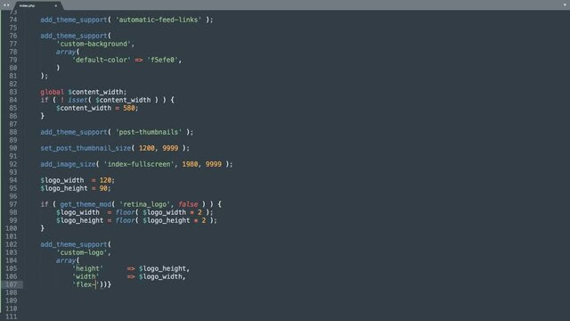 Php Programming Language Source Code Typing Effect. Php Programmer Ticker Colored Commands Editor Screen. Network Development Technology Education. Dark Blue Background. 