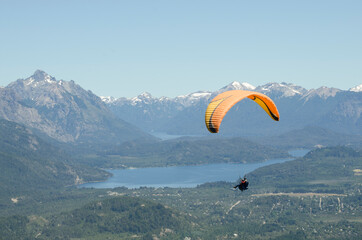 paragliding for two with instructor over bariloche