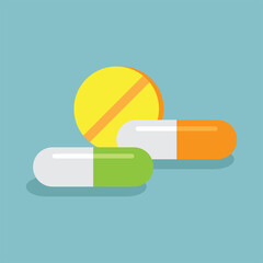 Illustration of various medicines