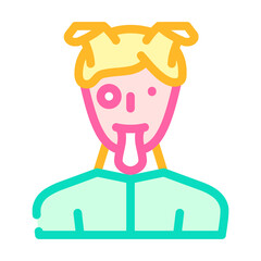 augemented reality mask design color icon vector illustration