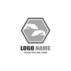 Fish logo template