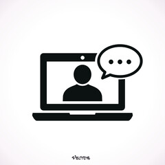 Online Training icon. Simple element illustration. Online Training symbol design from eLearning collection. Can be used in web and mobile.