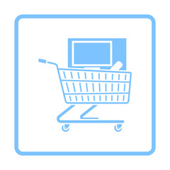 Shopping Cart With PC Icon