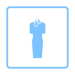 Dress On Hanger With Sale Tag Icon