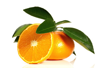 Clementine Fruit on white Background Isolated