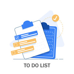 Creating training plan concept icon. Task list and deadlines. Effective planning - obrazy, fototapety, plakaty